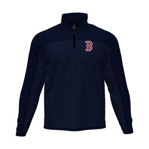 [CUS-DFW-QTRZ-PER-LSL-NVY-AS-LOGO1] Quarter Zip Pullover (Adult S, Navy, Logo 1)