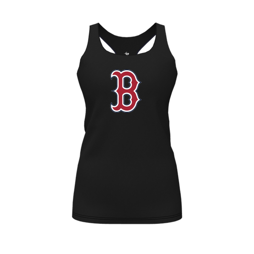 [FT0TRBBK-FYS-LOGO1] Decker Racerback Tank Top (Female Youth S, Black, Logo 1)