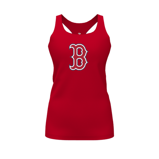 [FT0TRBRD-FYS-LOGO1] Decker Racerback Tank Top (Female Youth S, Red, Logo 1)
