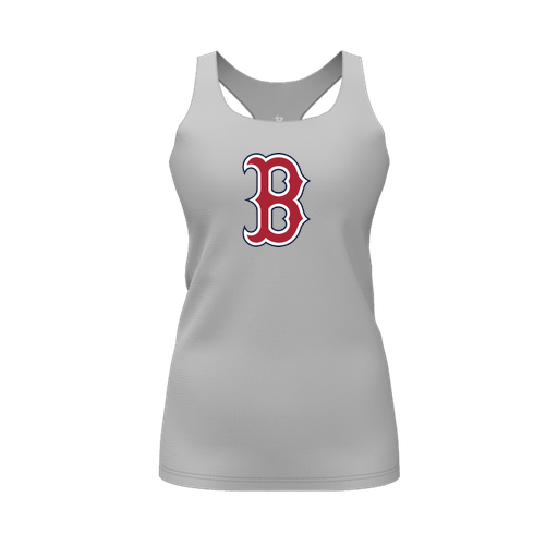 [FT0TRBGY-FYS-LOGO1] Decker Racerback Tank Top (Female Youth S, Gray, Logo 1)