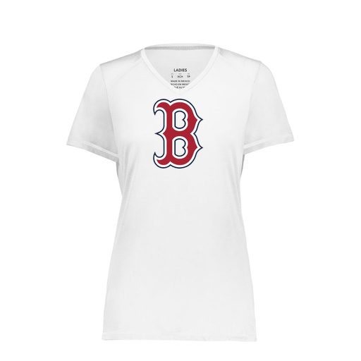 [6844.005.XS-LOGO1] Women's SoftTouch Short Sleeve (Female Adult XS, White, Logo 1)
