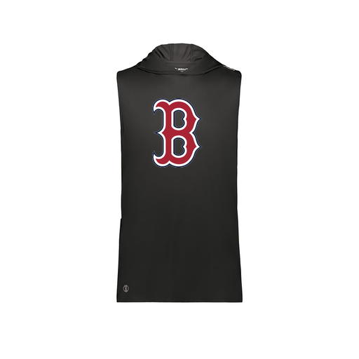 [222590.080.XS-LOGO1] Men's CoolDry Sleeveless Hoodie (Adult XS, Black, Logo 1)