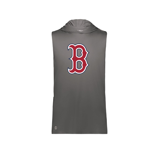 [222590.98D.XS-LOGO1] Men's CoolDry Sleeveless Hoodie (Adult XS, Gray, Logo 1)